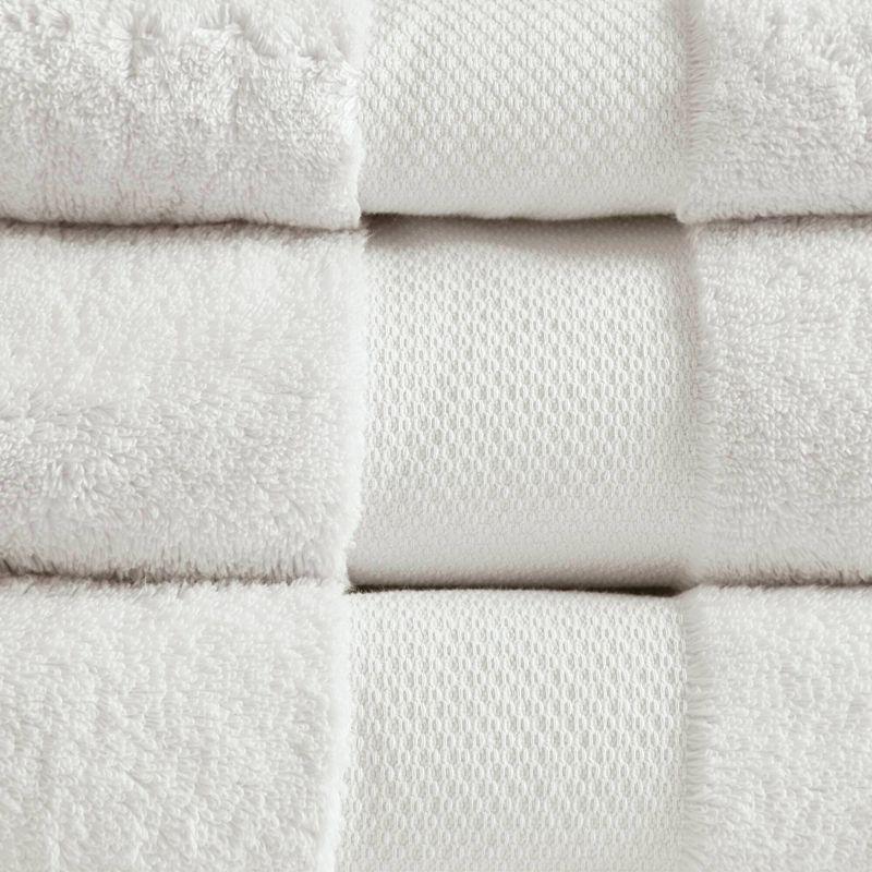 White Turkish Cotton 6-Piece Towel Set