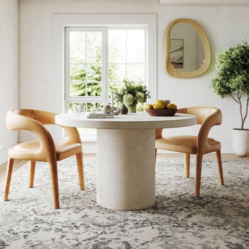 Nuloom Odell Medallion 10x14 Indoor Area Rug for Living Room Bedroom Dining Room Kitchen, Ivory/Grey