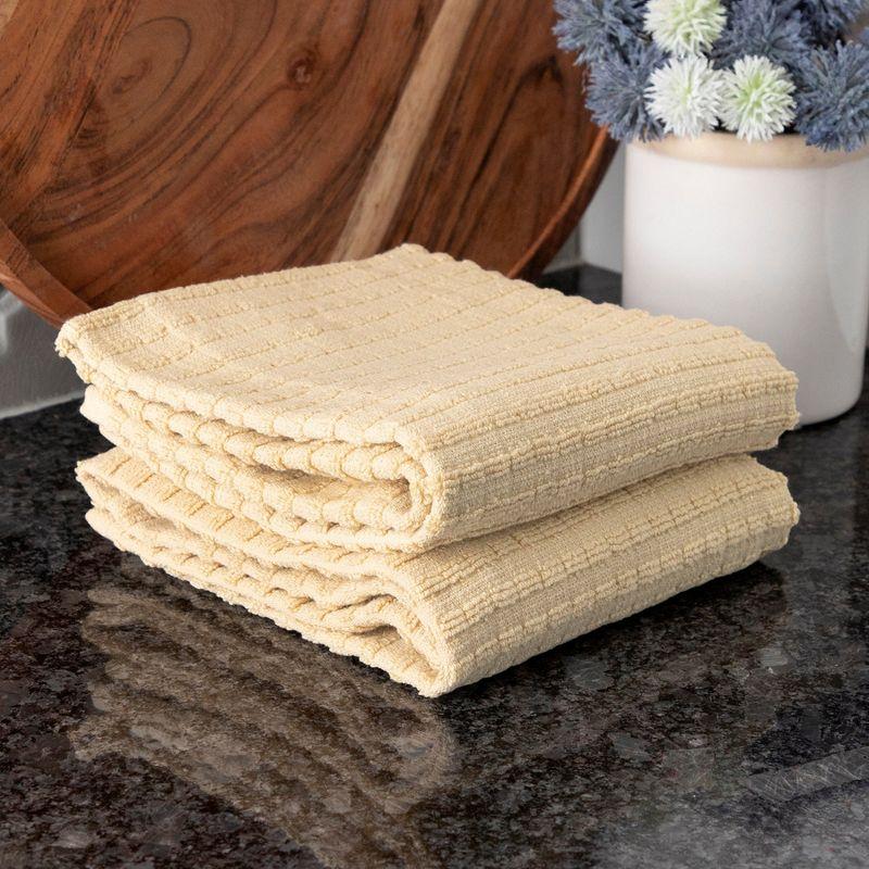 John Ritzenthaler Co. Royale Solid Kitchen Towels (2-pack), Latte