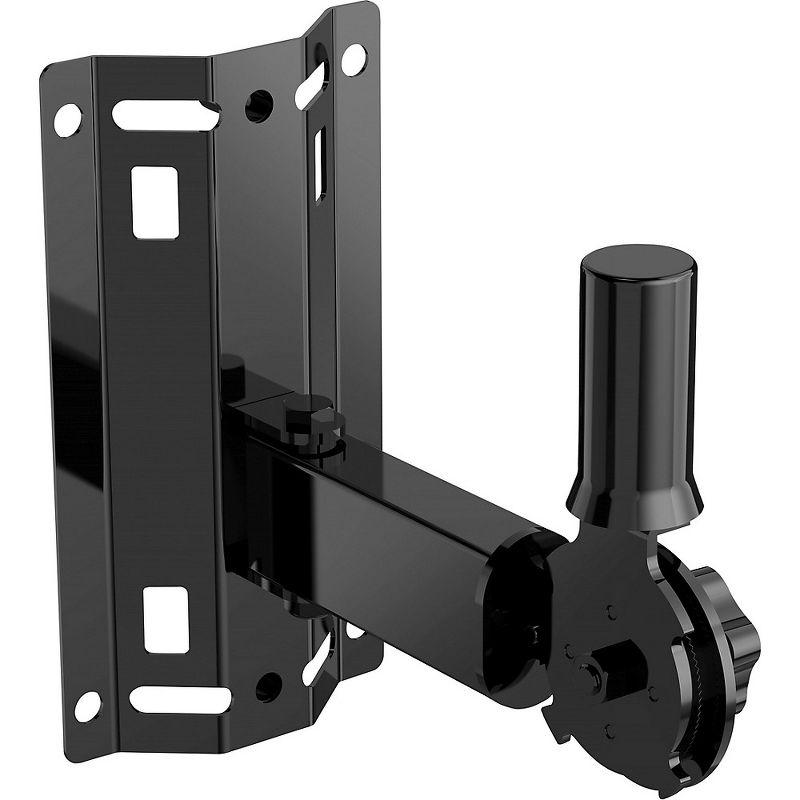 Black Steel Adjustable Wall Mount Bracket for Loudspeakers