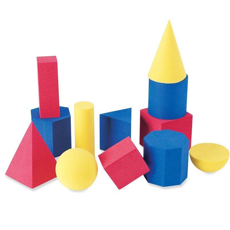 Colorful Soft Foam 3D Geometric Shapes Set of 12