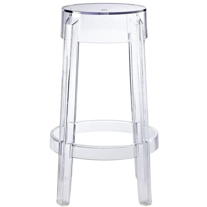 26.5" Sleek Transparent Acrylic Counter Stool