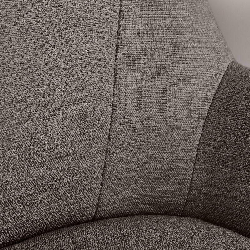 Style Leighton Home Office Chair Medium Gray - Serta: Swivel, Adjustable, Wheeled