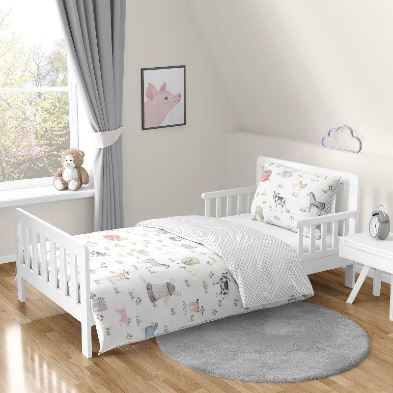 Farm Animals 5 Piece Toddler Bedding Set (Set of 5)