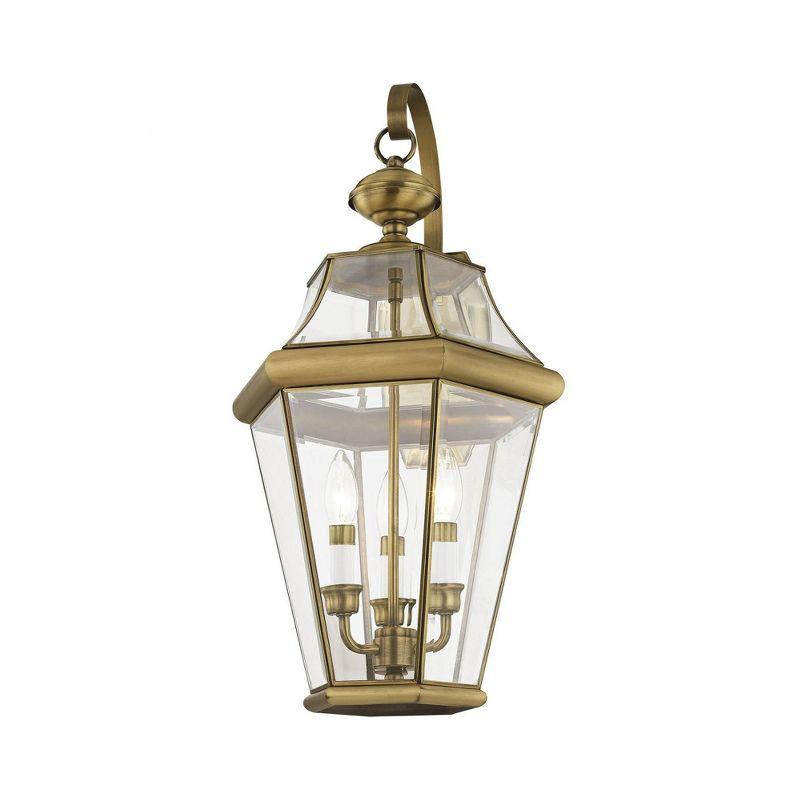 Livex Lighting Georgetown 3 - Light Wall Light in  Antique Brass