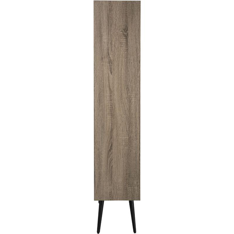 Terrence Etagere - FOX4277 - Light Brown/Black - Safavieh Couture