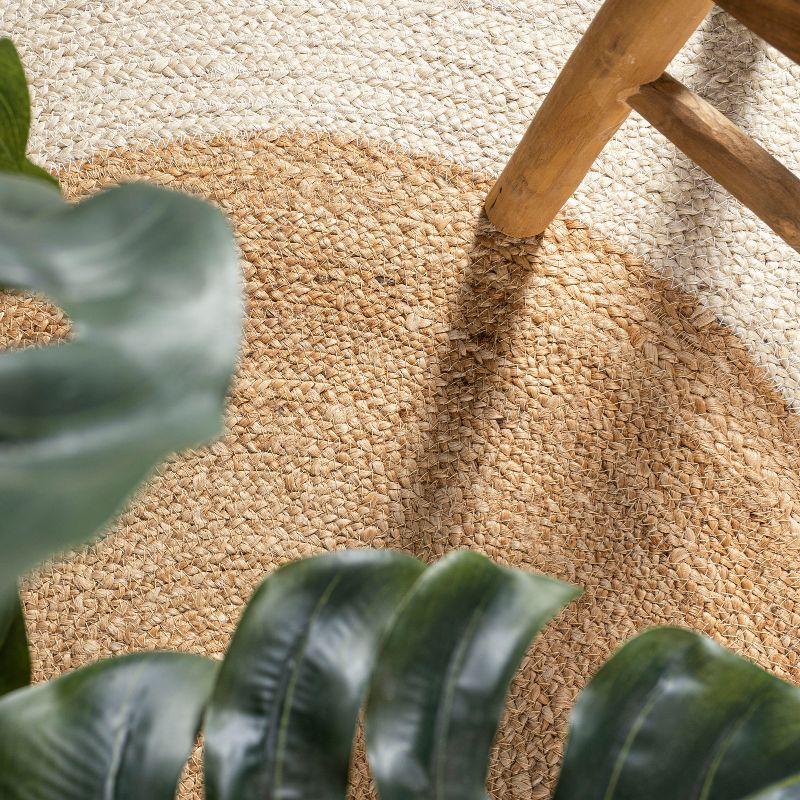 Oceana Two-Tone Boho Jute Circle - JONATHAN Y