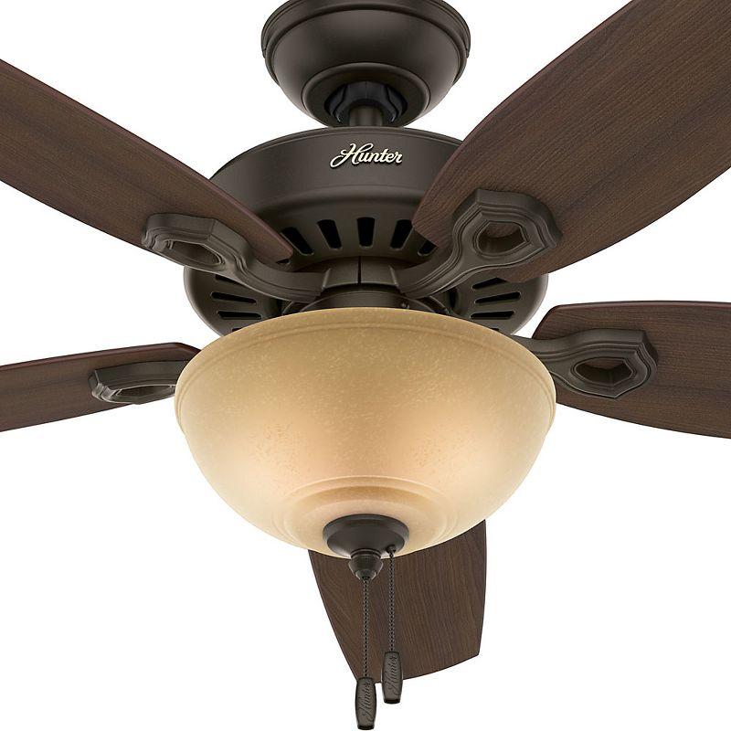 52" Builder Deluxe 5 - Blade Standard Ceiling Fan with Pull Chain and Light Kit Included