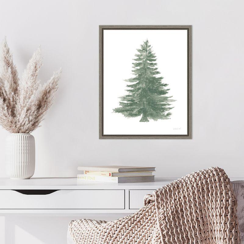 Amanti Art Floursack Holiday Tree by Danhui Nai Canvas Wall Art Print Framed 16 x 20-in.