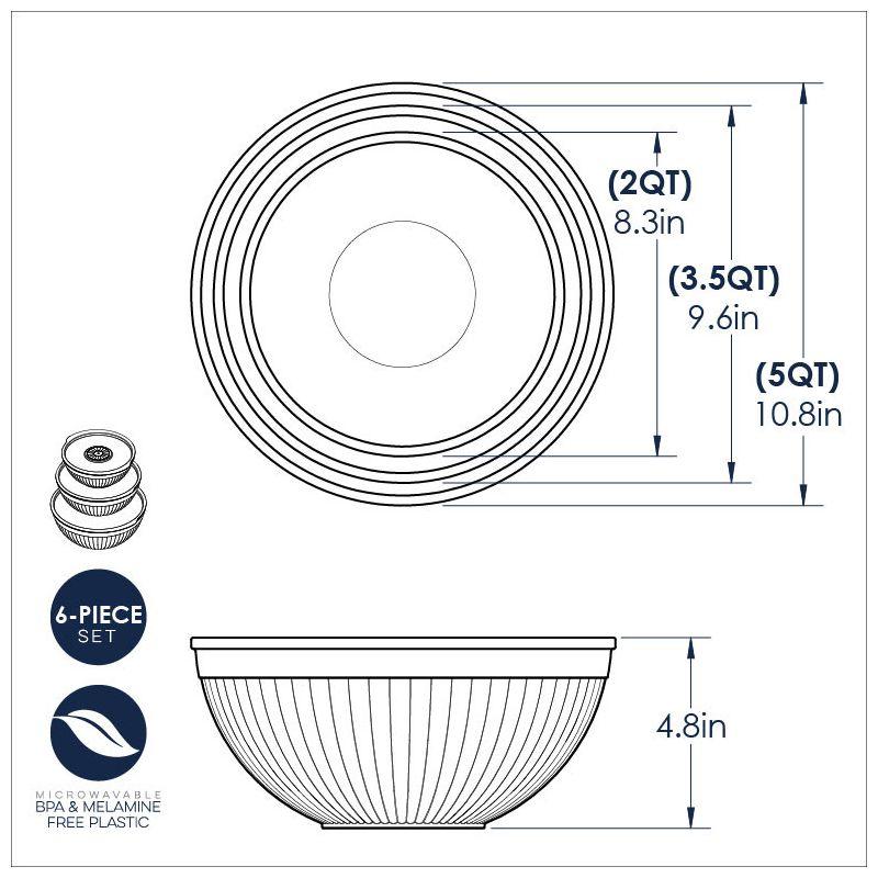 6-Piece Covered Bowl Set