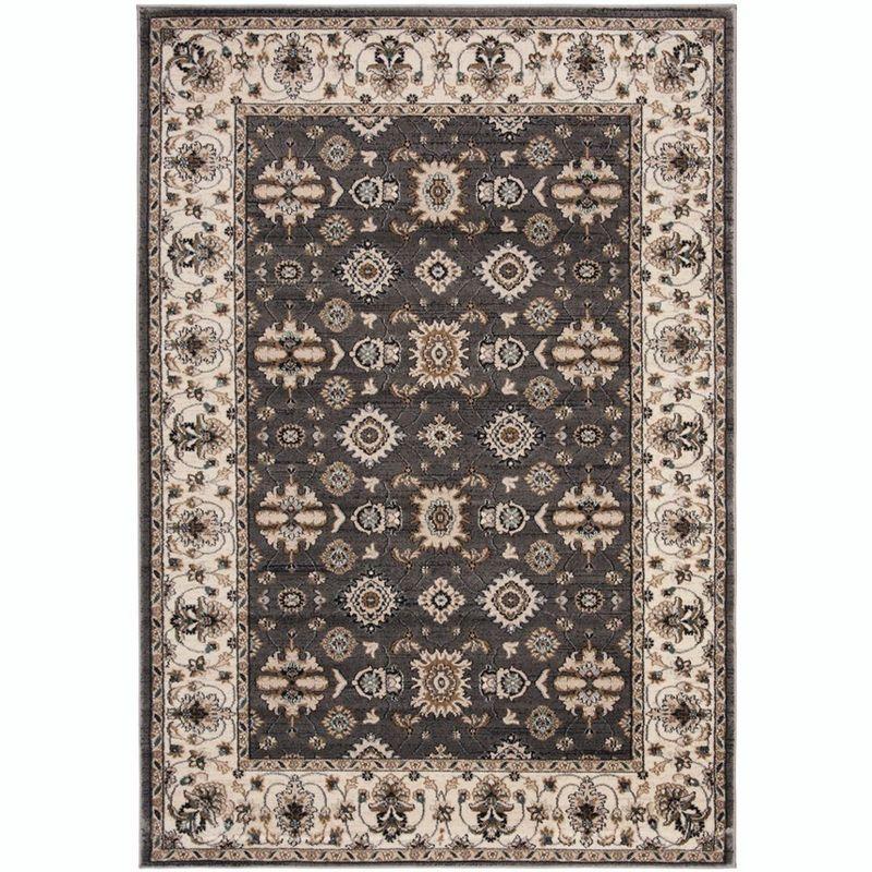 Lyndhurst LNH332 Power Loomed Area Rug - Grey/Cream - 5'3"x7'6" - Safavieh.