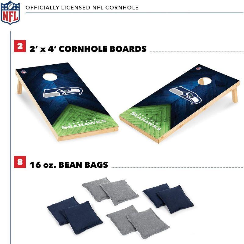 NFL Seattle Seahawks 2'x4' Wood Cornhole Set