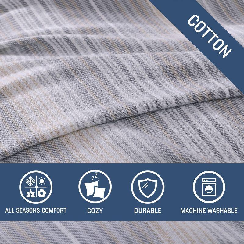 King Dune Cotton Reversible Striped Blanket