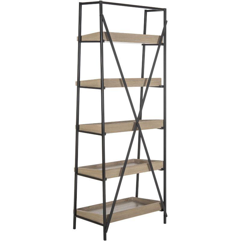 Joel Etagere - FOX4272 - Light Brown/Black - Safavieh Couture