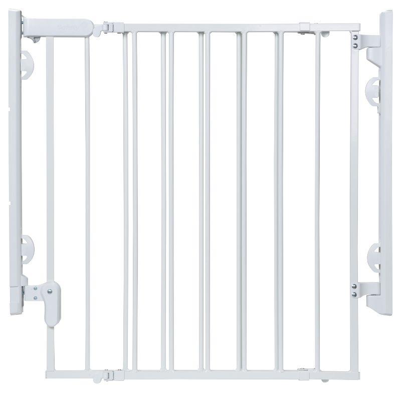 White Metal Swinging Baby Safety Gate