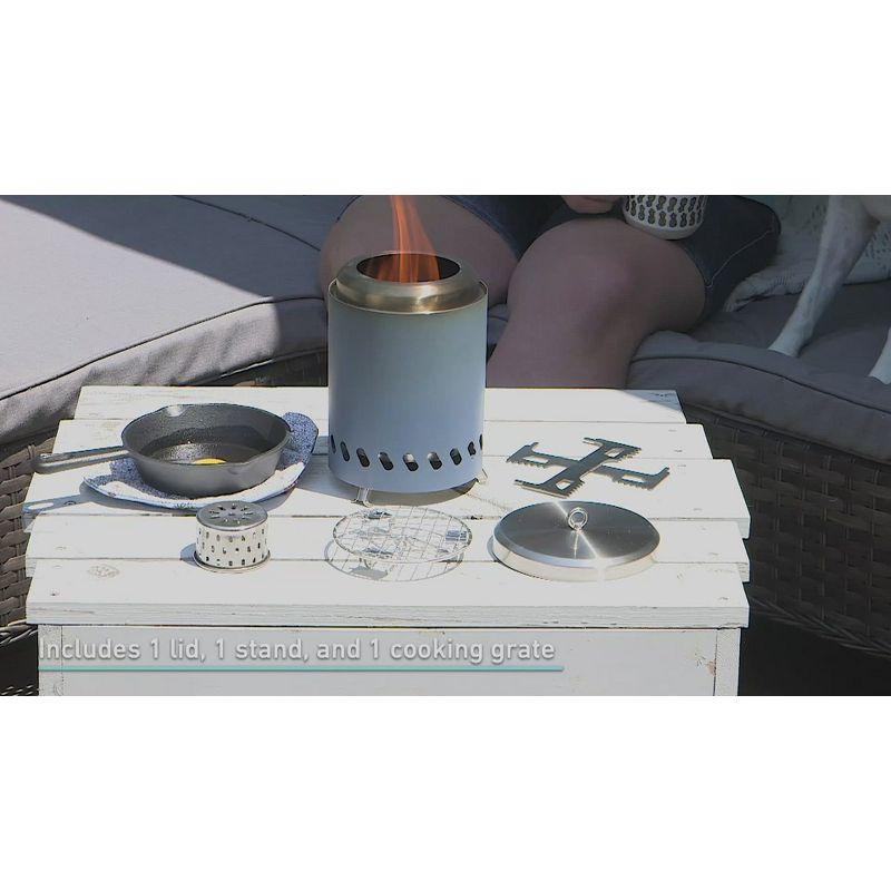 Sunnydaze 3-Piece Stainless Steel Smokeless Fire Pit Accessory Kit - 5.5"