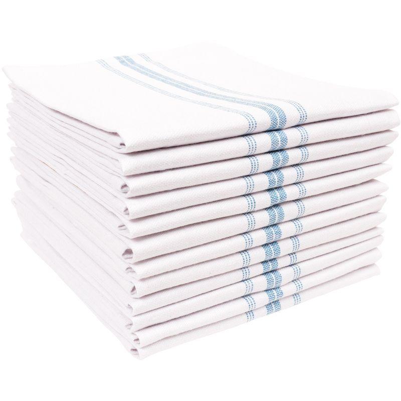 KAF Home Farmhouse Stripe Set Of 12 Kitchen Towels - 15" x 25"