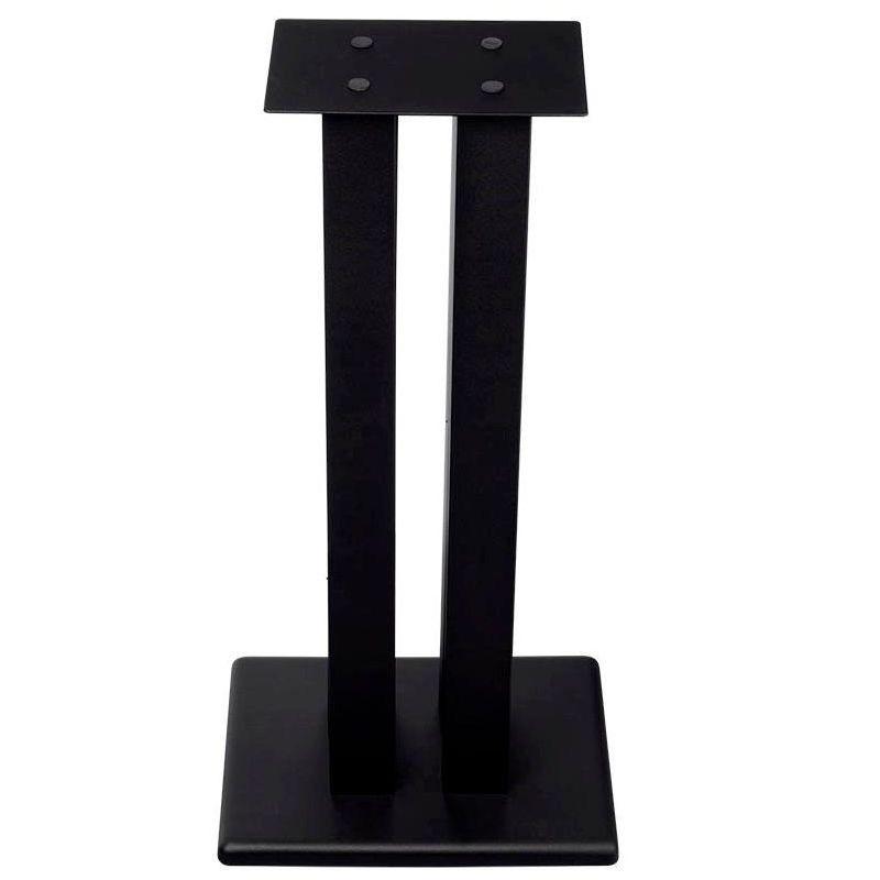 Monolith 24 Inch Speaker Stand (Each) - Black | Supports 75 lbs, Adjustable Spikes, Compatible With Bose, Polk, Sony, Yamaha, Pioneer and others
