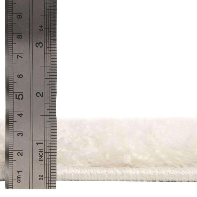 Unique Loom 3' 3 x 5' 3 Solid Shag Snow White Area Rug