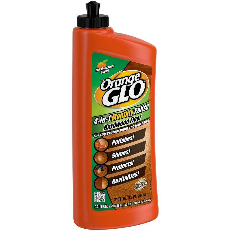 Orange Glo 4-in-1 Monthly Hardwood Floor Polish Orange Scent - 24 fl oz