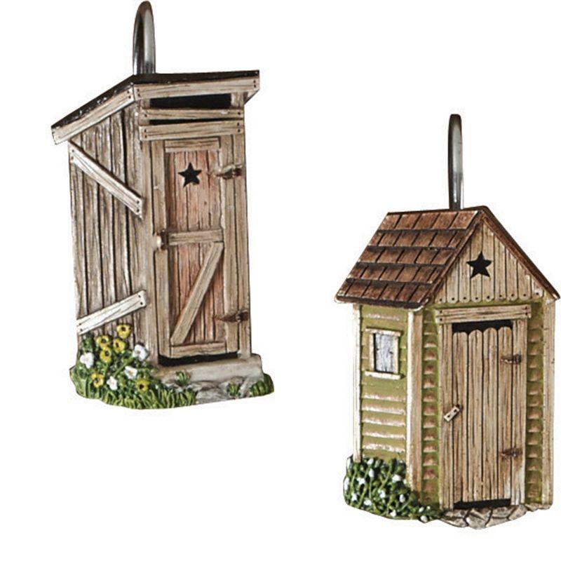 Park Designs Outhouse Shower Curtain Hooks