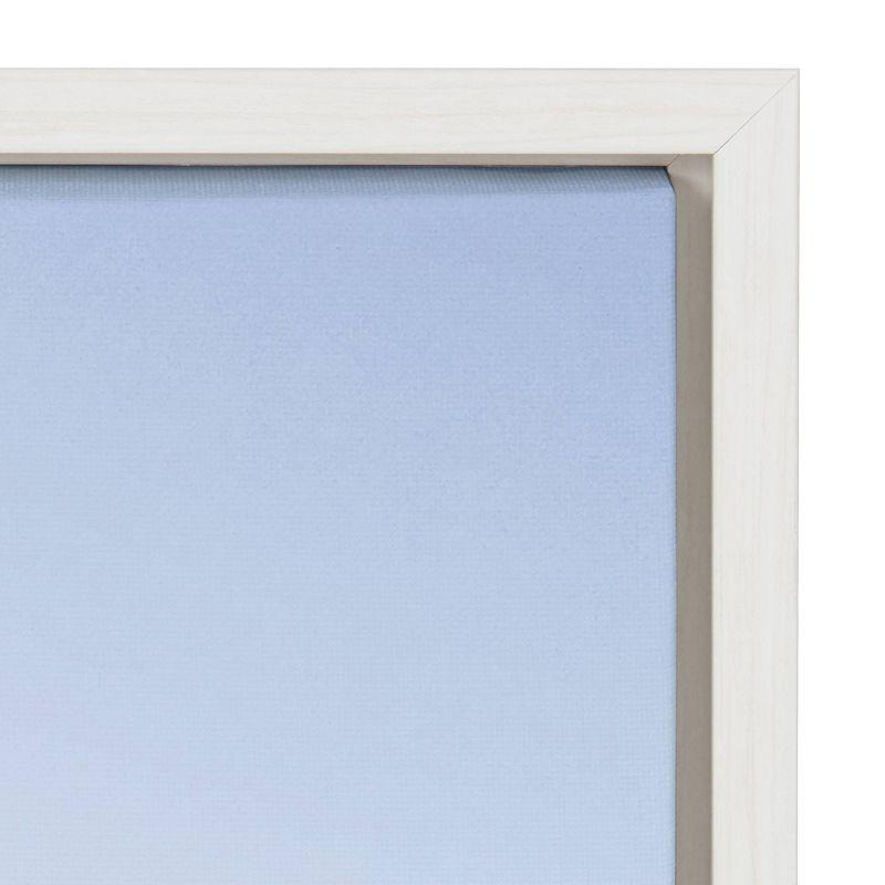 Sylvie Pale Blue Sea by The Creative Bunch Studio Framed Wall Canvas - Kate & Laurel All Things Decor