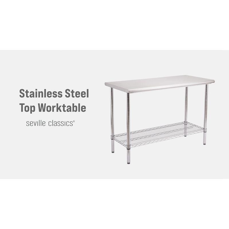 NSF-Certified Stainless Steel Work Table