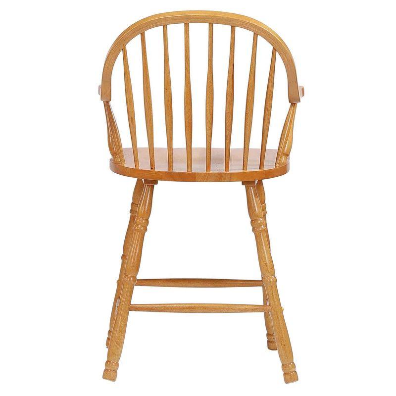 Besthom Solid Wood Counter Stool (Set of 2)