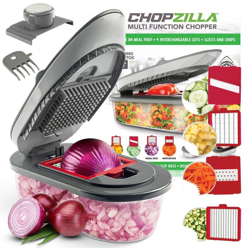 Chopzilla Gray Multi Function Chopper with 4 Blades