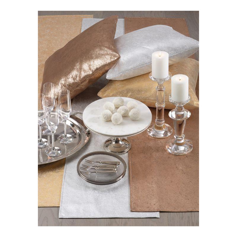 Saro Diamonique Collection Reversible Throw Pillow