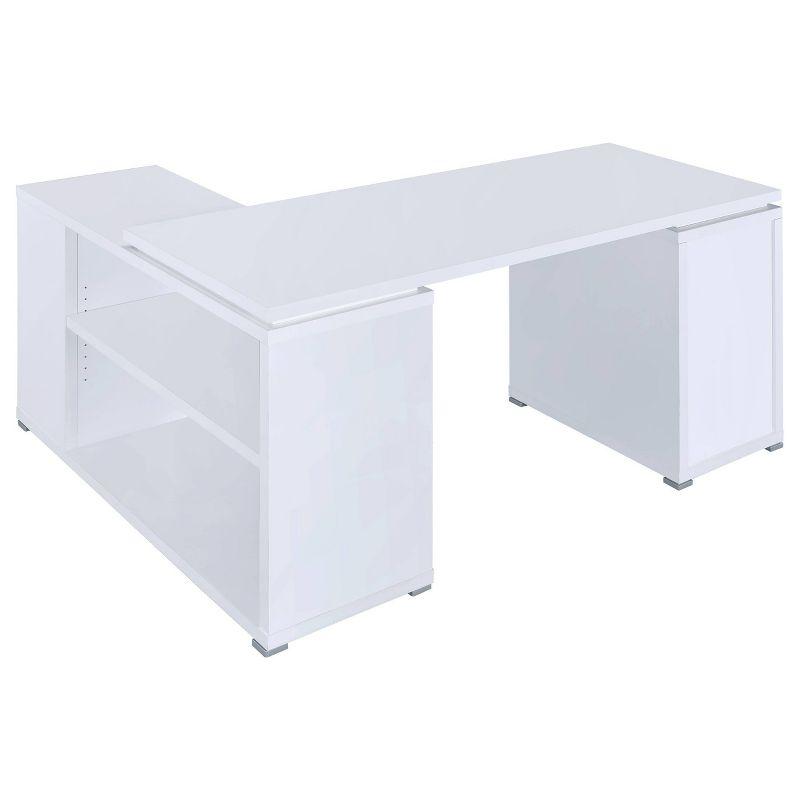 Yvette 3 Drawer L-Shape Desk - Coaster