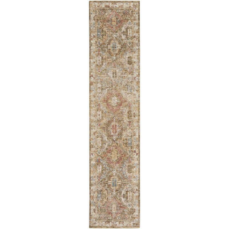 Nourison Petra Oramental Indoor Rug Green 2'3" x 10'2"