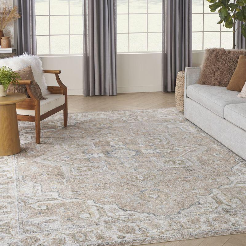 Nourison Washable Astra Vintage Medallion Indoor Flatweave Area Rug