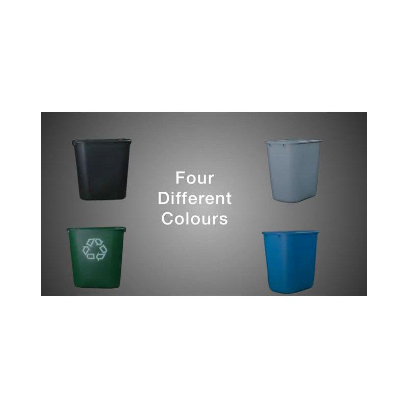 Rubbermaid Commercial Products Rubbermaid 21 Quart Kitchen, Bathroom, and Office Wastebasket Trash Can, Bisque