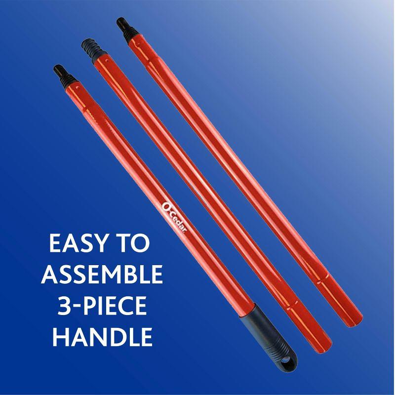 O-Cedar Microfiber Cloth Mop & QuickWring Bucket System with 1 Extra Mop Head Replacement