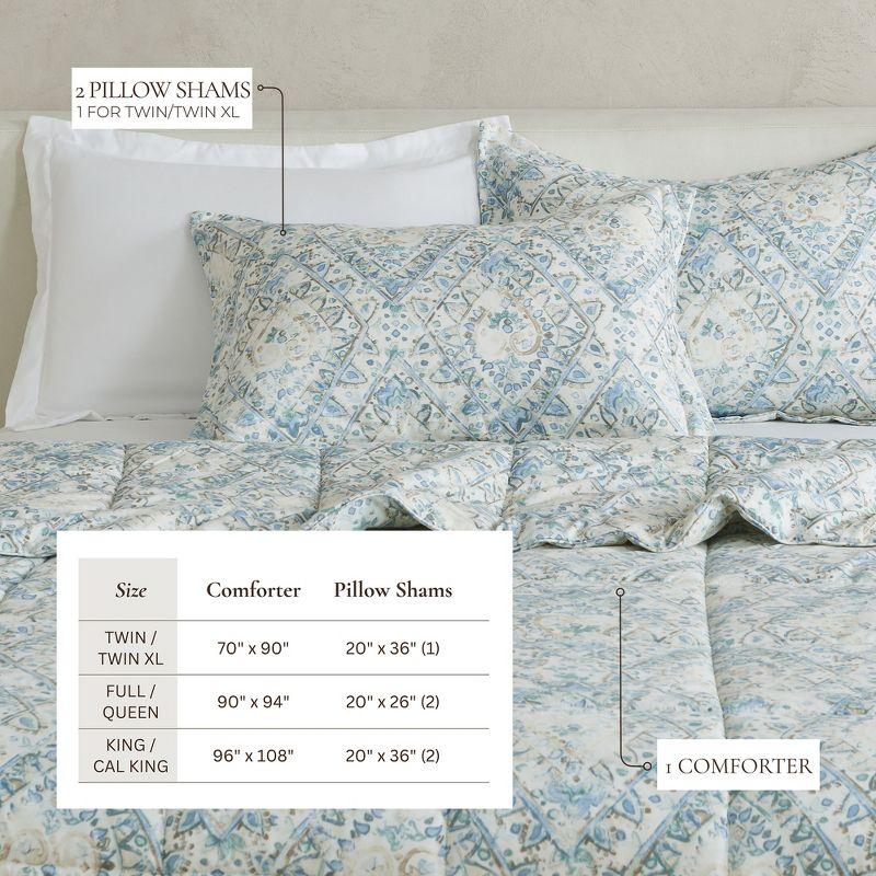 FreshFolds Reversible Microfiber Comforter Set with Shams