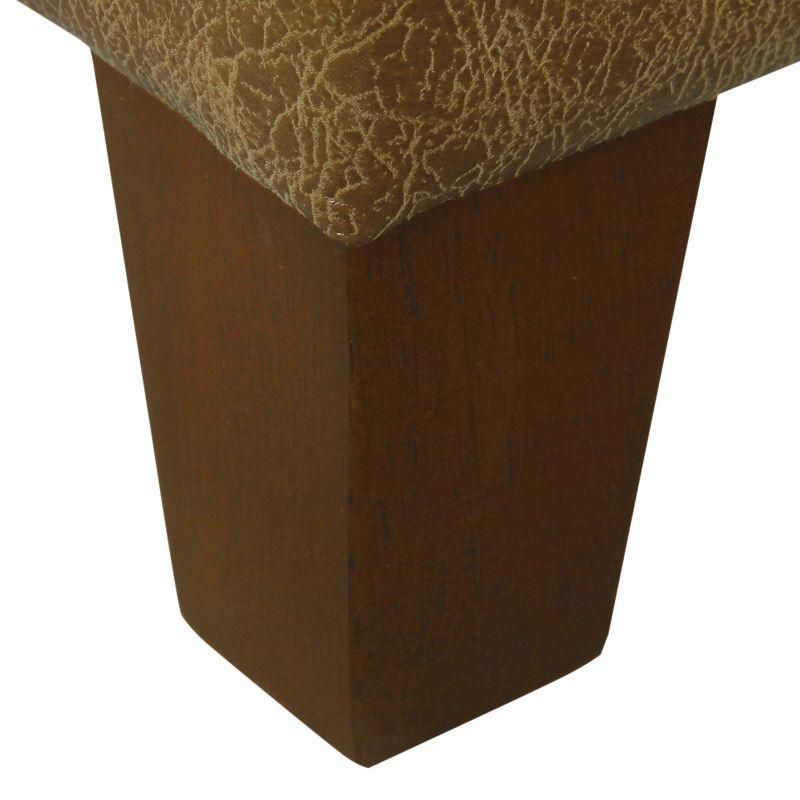 Luxury Large Square Storage Ottoman Distressed Brown - HomePop: Upholstered, Modern Style, 250lb Capacity