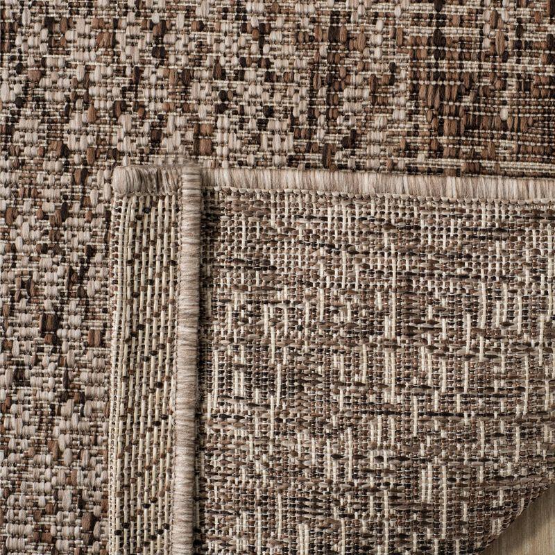 Courtyard CY8734 Power Loomed Indoor and Outdoor Area Rug - Light Beige/Light Brown - 9'x12' - Safavieh