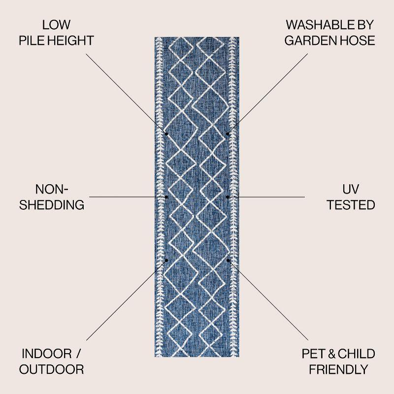 Derya Diamond Trellis Indoor/Outdoor Area Rug - JONATHAN Y