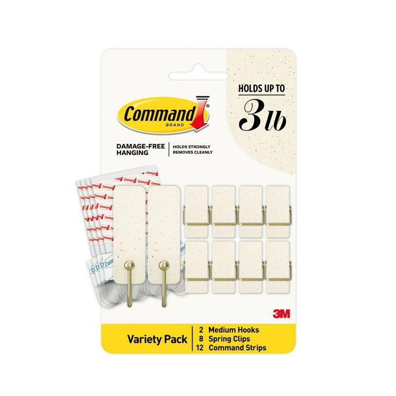 Command Limited Addition Holiday Mixed Hooks Pack Vanilla Bean 10 Hooks 12 Strips