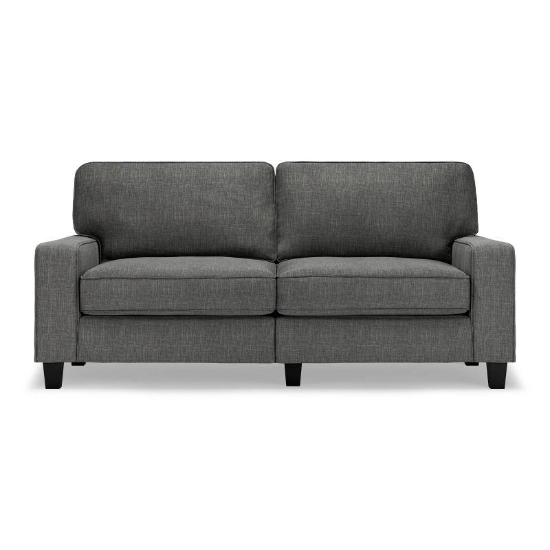 Serta Palisades 73" Track Arm Sofa, Easy Care Fabric, Soft Pillow Back, Pocket Coil Seat Cushions