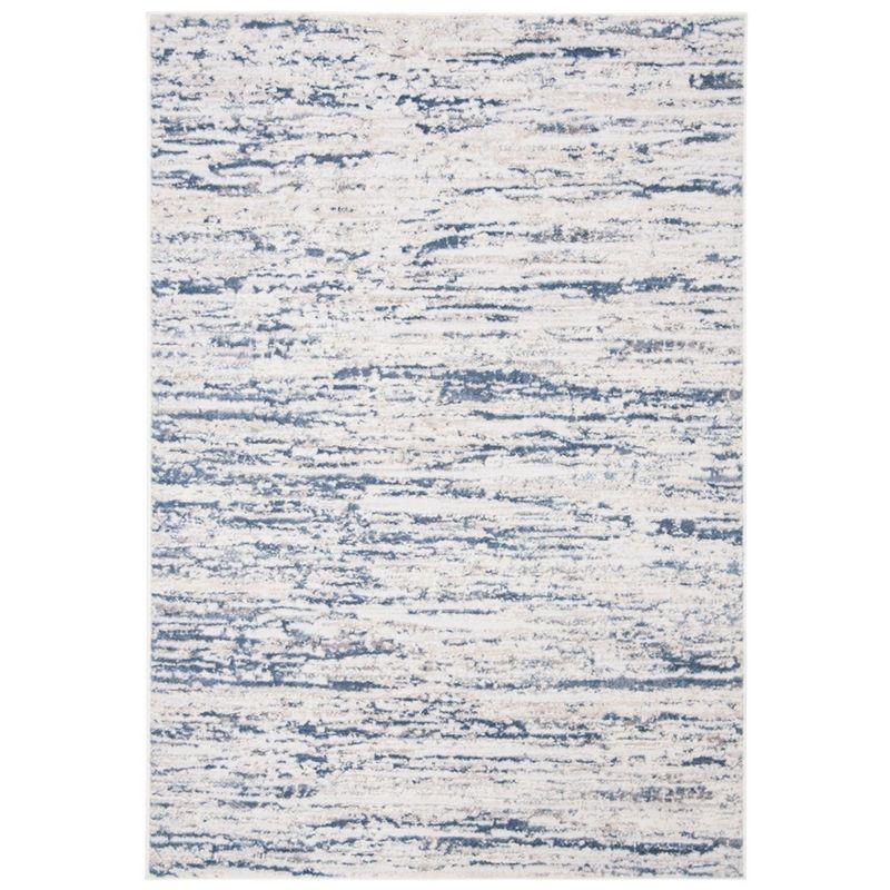 Amelia ALA768 Power Loomed Area Rug - Ivory/Blue - 5'3"x7'6" - Safavieh.