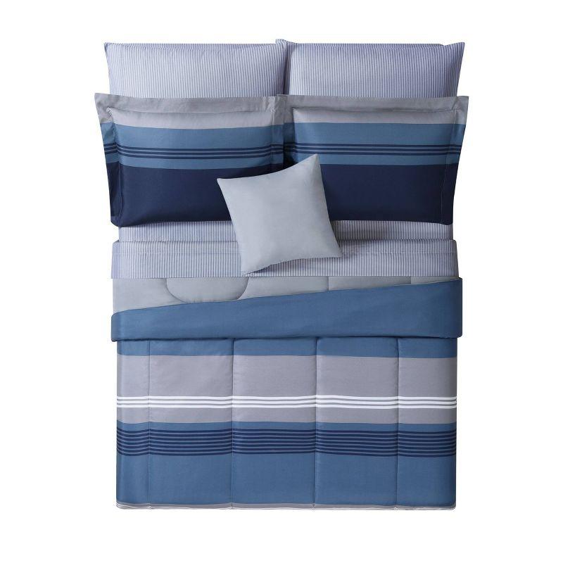 Style 212 Carlyle Polyester Channel Striped Comforter Set