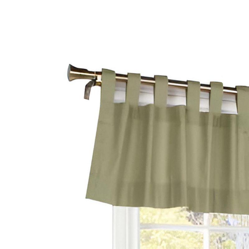 Commonwealth Thermalogic Weather Insulated Cotton Fabric Tab Valance - 40"x15" - Sage