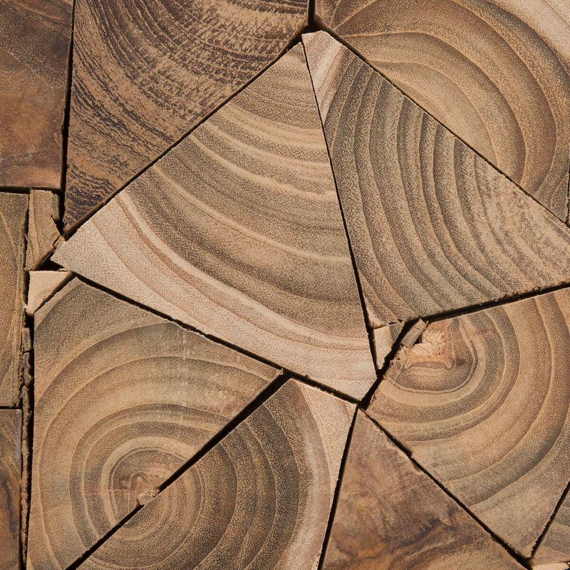 Forbes Square Stool - Medium Oak - Safavieh