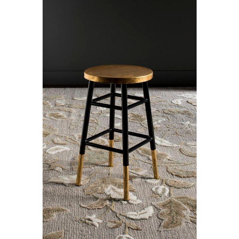 Emery Dipped Gold Leaf Counter Stool  - Safavieh