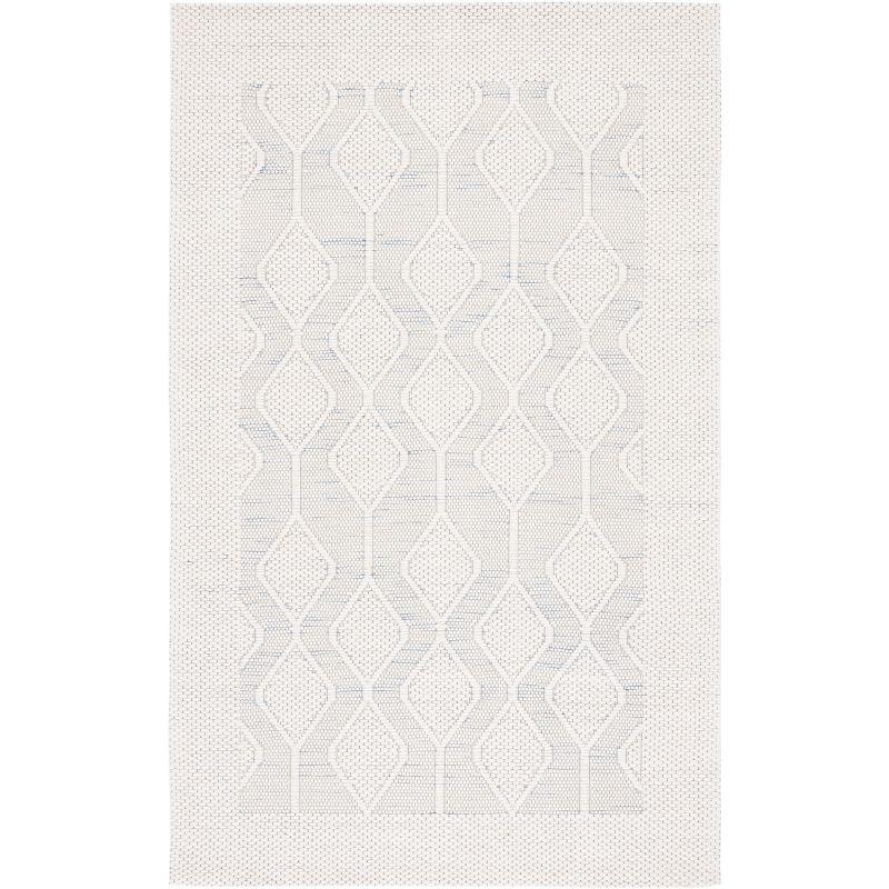 Marbella MRB312 Hand Loomed Indoor Area Rug - Light Blue/Ivory - 5'x8' - Safavieh