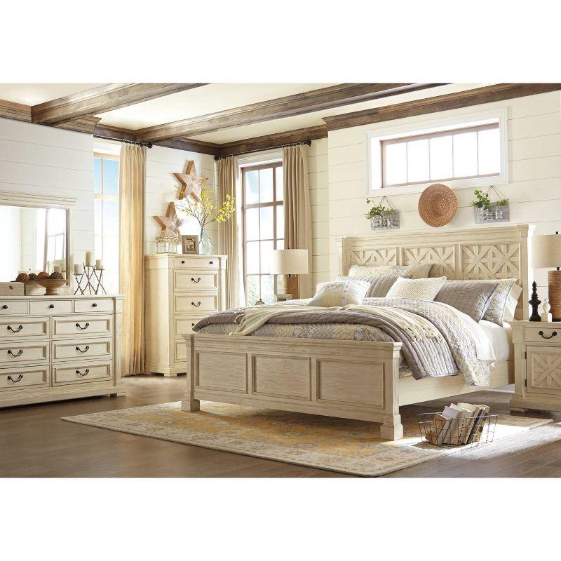 Bolanburg One Drawer Nightstand Antique White: Farmhouse Style with USB Ports - Signature Design by Ashley