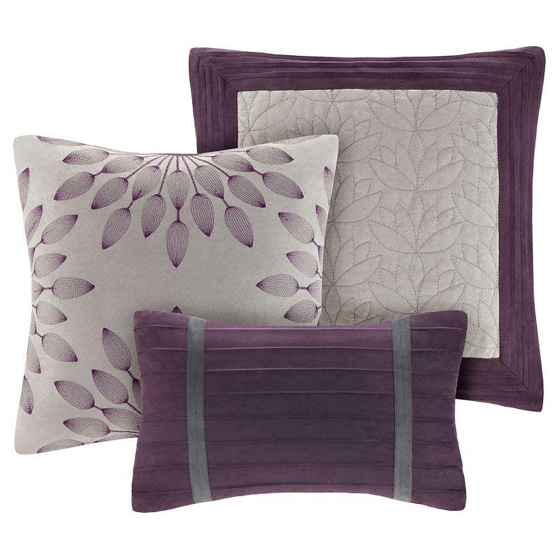 Palmer 7 PC Pieced Faux Suede Comforter Set