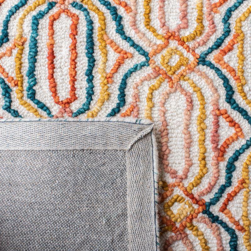 Trace TRC511 Hand Tufted Area Rug - Ivory/Navy - 4'x6' - Safavieh.